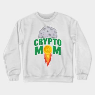 Crypto Bitcoin Mom Crewneck Sweatshirt